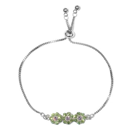 Made with Swarovski Crystal Strand Line Tennis Bracelet for Women 9.5