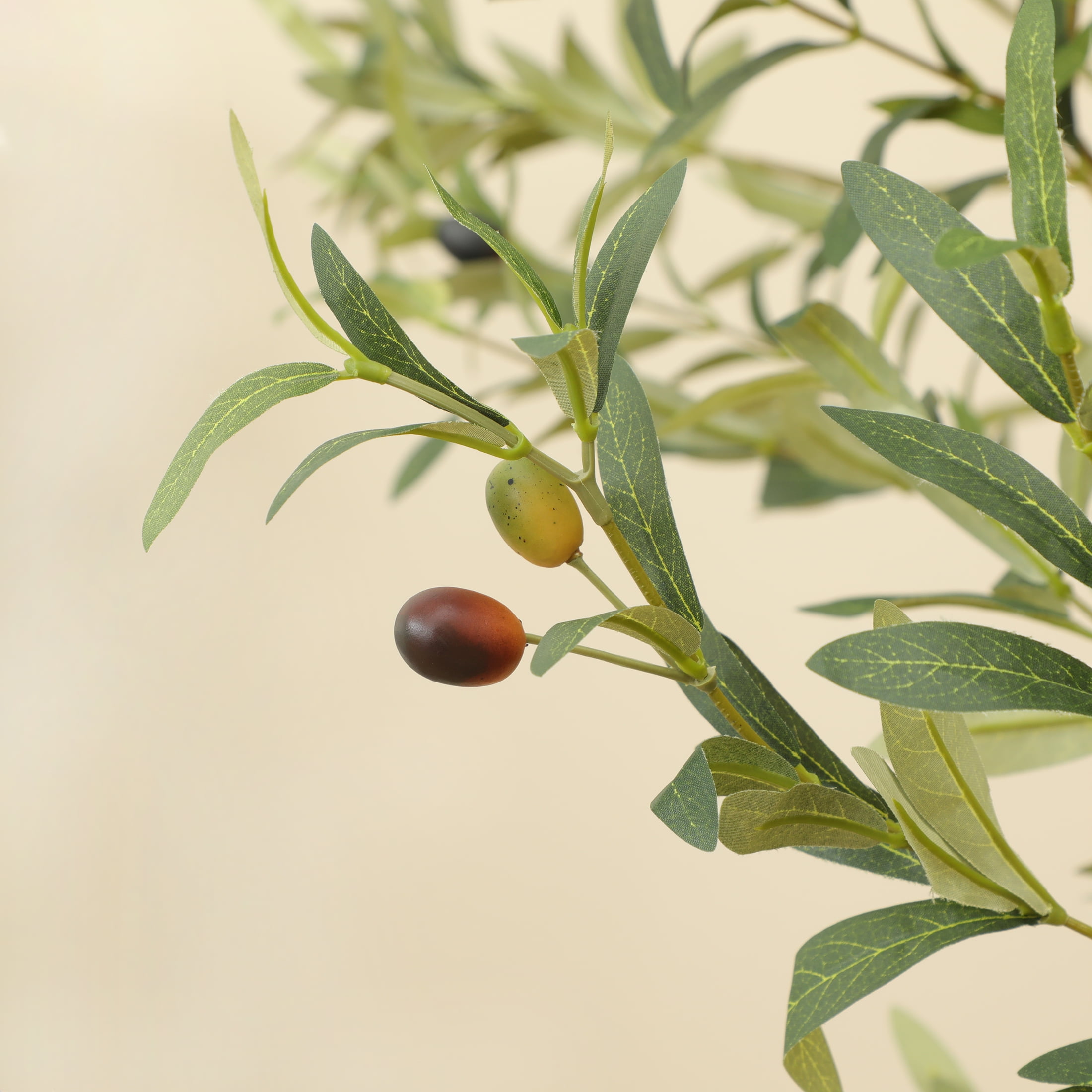 Nafresh 10FT Large and Fuller Style Artificial Olive Tree with Pot - Realistic Faux Olive Plant for Indoor Décor