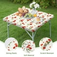 thumbnail image 4 of Square Tablecloth with Elastic Edges 34 * 34 Inch Waterproof Pioneer Colorful Floral Table Cover Washable Indoor and Outdoor for Party Kitchen Dinner Banquet Patio Picnic, 4 of 6
