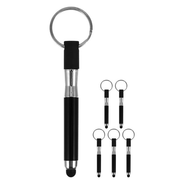 GOOHOCHY 6 llaveros con lápiz capacitivo para pantallas táctiles, lápiz táctil universal para tabletas y teléfonos, bonito llavero colgante.