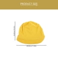 thumbnail image 2 of IBASETOY Yellow Cotton Chemo Hat for Women's, Long Hair Wrap for Home Use, Suitable for Sleeping and Hair Care, 2 of 8
