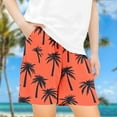 thumbnail image 2 of JoyHoop 2025 Girls Summer New Beach Shorts for Boys Coconut Tree Print Short Pants Children's Clothing Leaf Pattern Elastic Waist Kids Outfit, 2 of 4