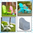 thumbnail image 6 of Covers & all Adirondack Chair Cover, 18 Oz Heavy Duty Waterproof UV & Weather Resistant All Season Protector, Outdoor Furniture Cover with Air Vents & Drawstrings (40" W x 37" D x 36" H, Gray), 6 of 6