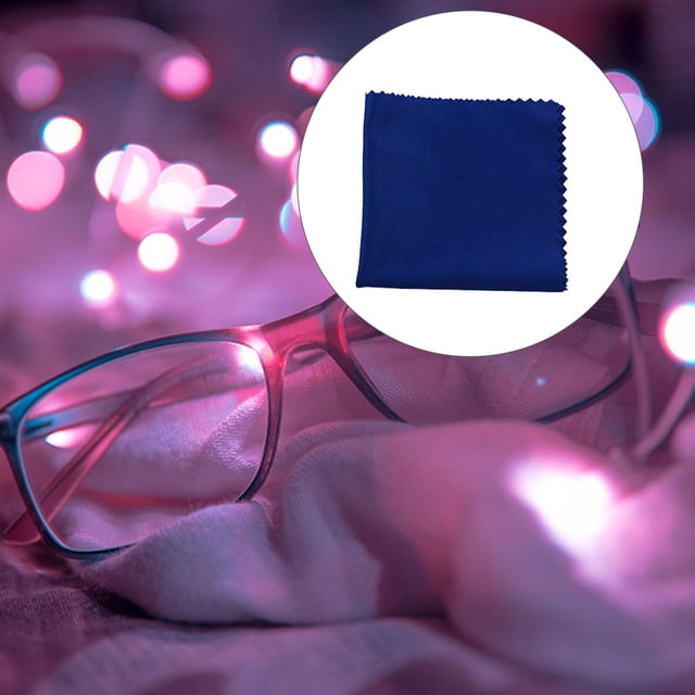 100 Pièces Verres Essuye Coloré Élégant Différent Résistant à l'Usure Design Unique Exquis Apparence Distinctif Chiffon de Nettoyage 294C Bleu 15 * 18cm