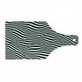 thumbnail image 1 of Abstract Surreal Cutting Board, Optical Illusion Look Monochrome Stripes Waves Print, Decorative Tempered Glass Cutting and Serving Board, in 3 Sizes, by Ambesonne, 1 of 2