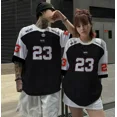 thumbnail image 5 of Nueva camiseta para hombre, camiseta 3D de manga corta de gran tamaño para parejas, camiseta de baloncesto informal de moda de verano para hombre, ropa deportiva superior, 5 of 5