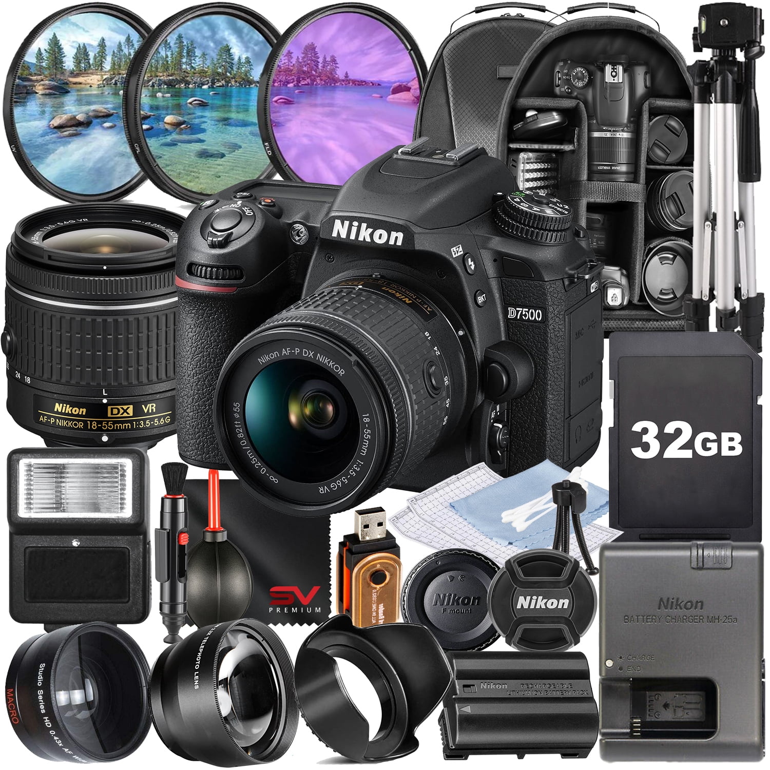 Nikon D5600 DSLR Camera with Nikon AF-S NIKKOR 50mm f/1.8G Lens +