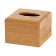 thumbnail image 2 of 1 Tissue Box,Tissue Box Cover Holder Natural Wooden Storage Organizer For Desk Bathroom Living Room Home Decor With Modern Design, 2 of 9