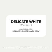 Glidden Fundamentals Delicate White Flat Interior Paint, 1 Quart
