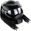Motorcycle Helmet Revealable Lens Motorcycle Full Face Helmet for Adult Unisex,Bright Black, L