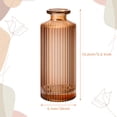 thumbnail image 2 of Bocaoying 12 Pack Vintage Glass Mini Bud Vase, Small Flower Vase in Bulk, Vertical Stripes Bottles Ribbed, Clear Vases for Flower, Centerpiece Decorative Vases for Home Wedding Bridal, 2 of 7