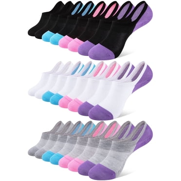 COOPLUS 12 Pairs Womens Lightweight No Show Socks Athletic Liner Ankle Invisible Socks for Women