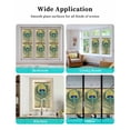 thumbnail image 6 of Window Privacy Film Retro Peacock Feathers Stained Glass Window Film Decorative Sun Block Window Cover Vintage Abstract Art Window Clings Static Adhesive Sticker for Bathroom 23.6"x59", 6 of 7