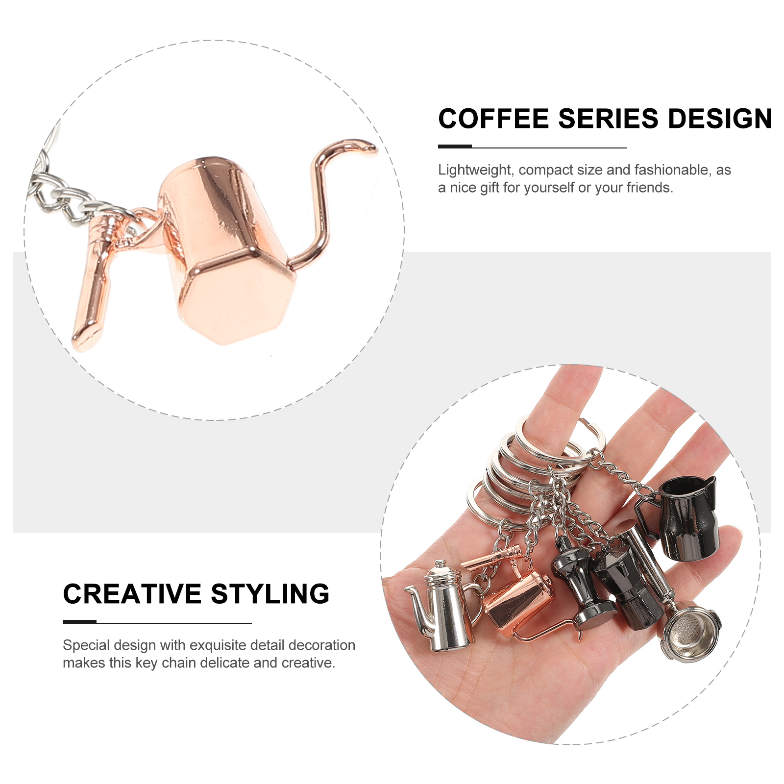 Mini Coffee Keychain – Ribbon Chix