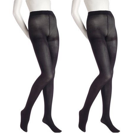 No Nonsense Women S Opaque Tights 2 Pair Walmart Com