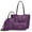Purple, variant on Montana West 3PCS Purses Set for Women Tote Bag Handbag Wallet Set Shoulder Satchel Bags Crossbody Bags