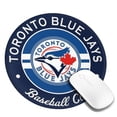 thumbnail image 3 of Toronto Baseball Round Non-Slip Rubber 1 PC 8in Mouse Pad 3mm Thick Polyester Surface for Office Gaming PC, Bluebird Mouse Pad LS144, 3 of 7