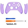 thumbnail image 4 of eXtremeRate Clear Atomic Purple Replacement Front Housing Cover Handles Faceplate for Xbox Series X & S Controller, 4 of 9