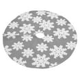 thumbnail image 3 of Christmas Tree Skirt Cute Snowflake Patterns Reused Beautiful Practical Christmas Tree Decorations for Decor Background78cm, 3 of 9