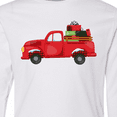 thumbnail image 4 of Inktastic Christmas Red Vintage Truck with Presents Long Sleeve Youth T-Shirt, 4 of 5