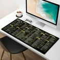 thumbnail image 5 of Waterproof Leather Desk Pad - Extra Large Non-Slip Office Mat with Keyboard Shortcuts for PC/, XXL Mouse Pad for Gaming & Work (11.8x23.6in)‌, 5 of 5