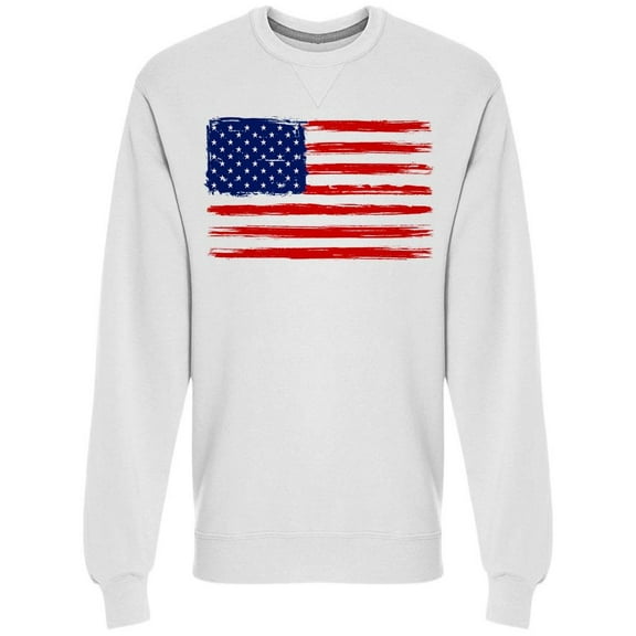 American Flag. Cool Style Sweatshirt Men -Image by Shutterstock, Male 3X-Large