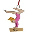 thumbnail image 2 of Personalized Balance Beam Pink Outfit - Blonde Hair Christmas Ornament - Gymnastics Team - All-Around Event - Competition - Great Gift Ideas, 2 of 2