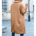 thumbnail image 6 of Women's Fuzzy Fleece Lapel Open Front Long Cardigan Coat Warm Winter Outwear Jackets for Women Womens Clothes, 6 of 7