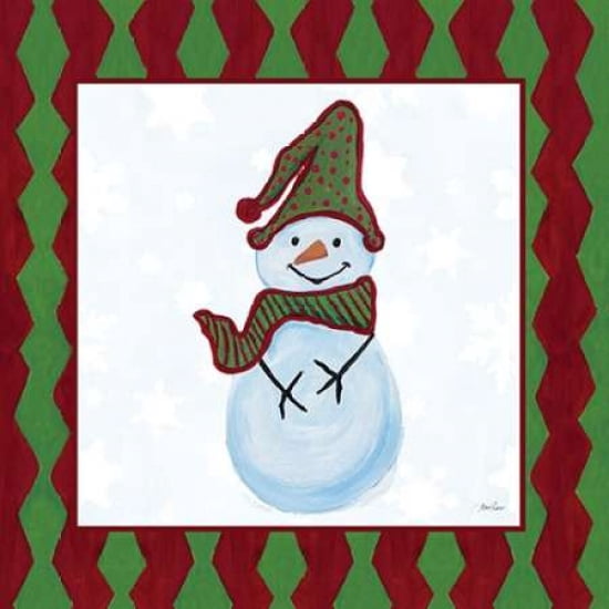 Snowman Zig Zag Squ