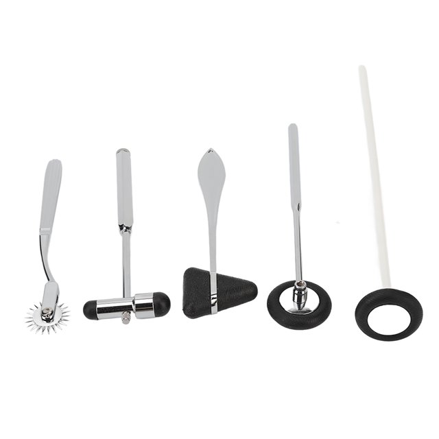 Neurological Hammer Set, 5pcs Health Care Multifunctional Diagnostic Hammer Set for Plantar