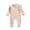 Beige, variant on Fesfesfes Newborn Baby Bodysuit Boys Girls Zipper Long Sleeve Knitted Romper Jumpsuit Outfits Summer Saving Sale