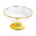 thumbnail image 1 of Tnarru Bol sur Pied Décoratif Bol à Fruits sur Pied Assiette Spécialisée Moderne Support de Service Décoratif Centre de Table pour Table à Manger Transparent, 1 of 8