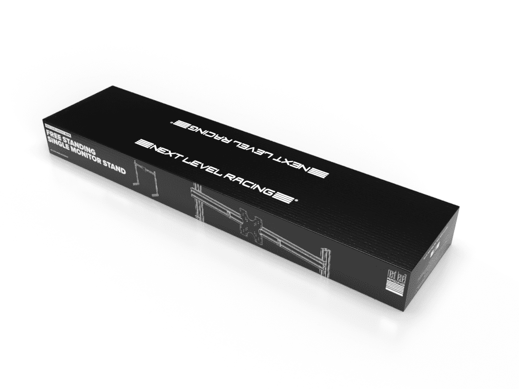 NEXT LEVEL RACING® ELITE FREESTANDING SINGLE MONITOR STAND CARBON GREY [NLR-E005]