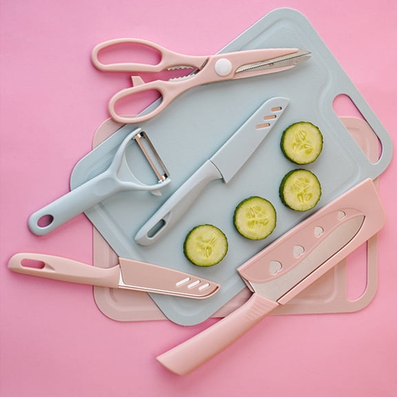 Usloyux Under $5 Kitchen Tool Set, Complete Cooking Utensil Collection, Chef Knife Cutting Board Combo, Portable Kitchenware Set with Case Organization