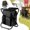Black, variant on 3-in-1 Folding Stool Backpack Outdoor Cooler Pack Thermal Cooler Backpack Stool Portable Fishing Cooler Bag Insulated Camping Cooler Chair 150KG Load-Bearing Folding Seat Soft Padded Hiking Seat