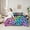 Pink Blue Purple, variant on Castle Fairy Gradient Cheetah Print Bedding Comforter Set,Leopard Print Full Bedding Set
