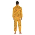 thumbnail image 6 of Fried Chicken Adult Onesie Pajamas Slim Fit Christmas One Piece Suit Pjs for Women and Men Hooded Zipper, 6 of 7