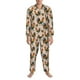 thumbnail image 3 of Balery Rooster Pijama para Hombre de Dos Piezas con Manga Larga, Conjunto de Dormir y Descanso Suave con Bolsillos-Medium, 3 of 7