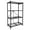 Black, variant on Origami 4-Shelf R5 Series Storage Rack with Wheels, Gray