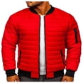 thumbnail image 1 of Men‘s Lightweight Packable Down Jacket Water Resistant Winter Puffer Coat Short Full-Zip Down Coat, 1 of 5