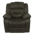 thumbnail image 6 of Lacoo Manual Wall Hugger Recliner with Massage, Brown Microfiber, 6 of 10