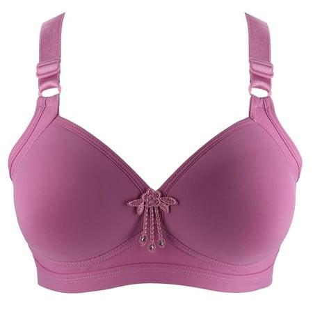 

Eashery Plus Size Bras for Women Breathable Womens Bras Comfortable Purple 95