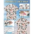 thumbnail image 6 of German Shepherd Beach Hawaiian Shirt, German Shepherd Dog Tropical Vacation Pattern Button Down Shirt for Adults or Dogs, Short Sleeve Summer Shirt, 6 of 8
