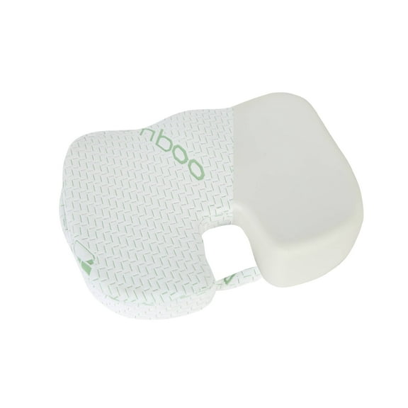 Bamboo Seat Cushion Pillow for Office Chair Machine Washable Cover