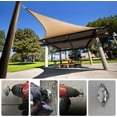 thumbnail image 6 of Amgo Hardware Kit Set for Triangle Sun Shade Sails Canopy, Easy-Tensioning, 316 Military-Grade Stainless Steel(10 Inch Hardware Kit + Cables), 6 of 6