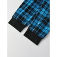 thumbnail image 2 of AceBaby Family Matching Christmas Pajamas Set Plaid and Letter Print Holiday Loungewear Sleepwear PJs, 2 of 10