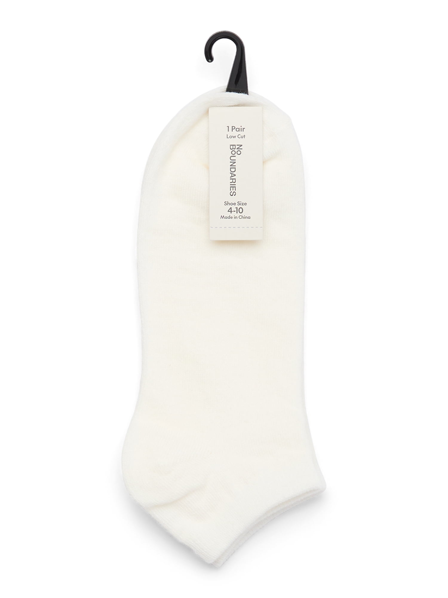 No Boundaries Low Cut Socks, 1-Pack, Women's, Size 4-10