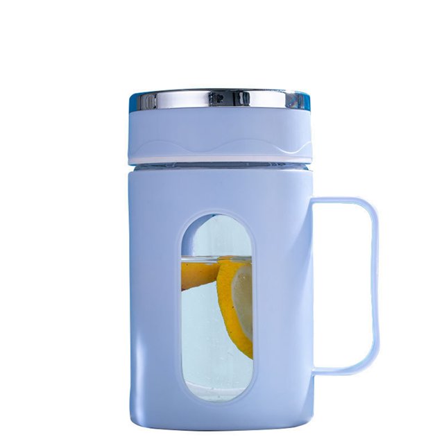 SUNSIOM Glass Tea Cups Clear Tea Infuser Cup Durable High Temperature Resistance Tea Mug with Infuser