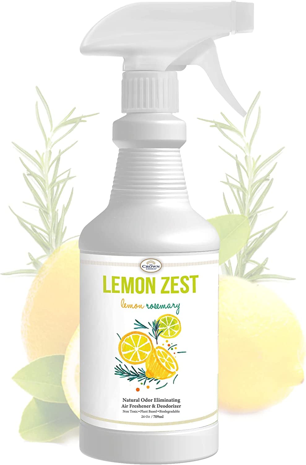 The Crown Choice Air Freshener Spray Lemon Zesty NonToxic Air