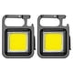 thumbnail image 1 of Luz de trabajo COB multifuncional de 2 uds, mini luz brillante portátil con llavero, 1 of 5